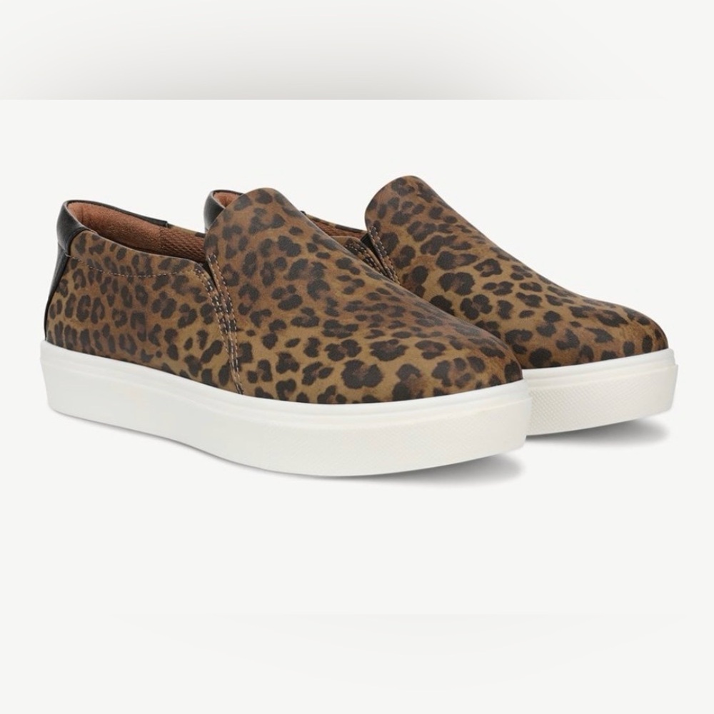 Dr. Scholl’s Leopard Print Madison Cloud Slip-On Sneakers - Size 8